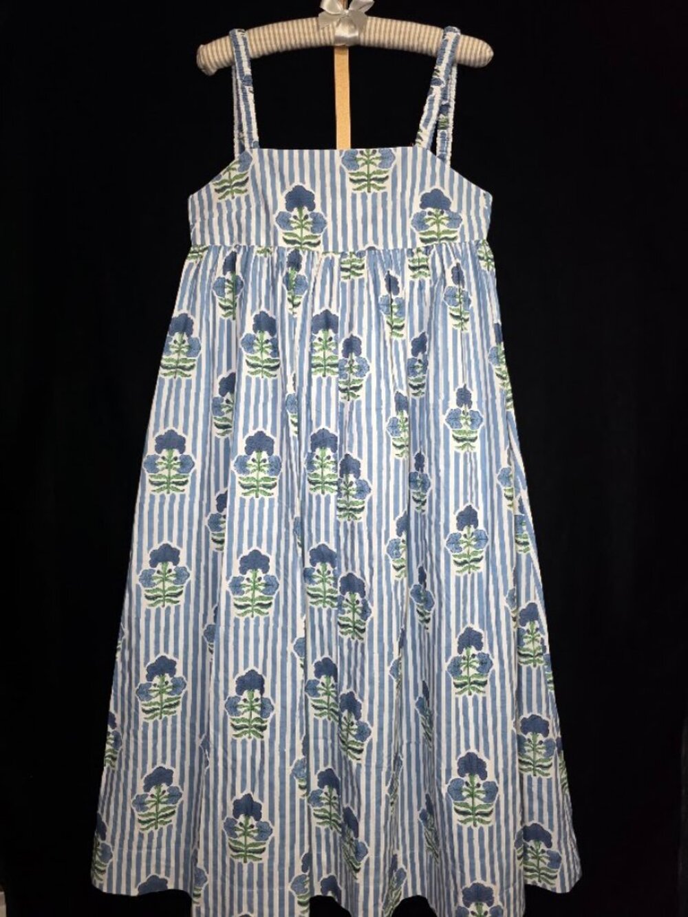 NWT Maison Marigold Laguna Sun Dress in Blue/Green L